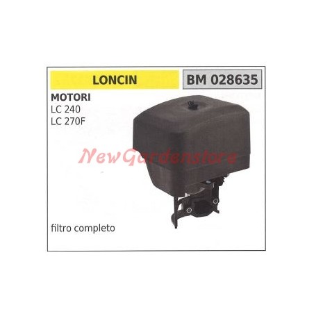 Air filter and holder LONCIN lawn mower engine LC 240 270F 028635 | NewgardenParts.com