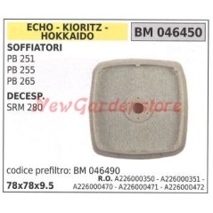 Filtro de aire soplador ECHO PB 251 255 Desbrozadora SRM 280 046450