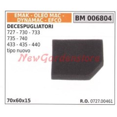 Filtro aria EMAK decespugliatore 727 730 733 735 740 433 435 006804 | NewgardenParts.com