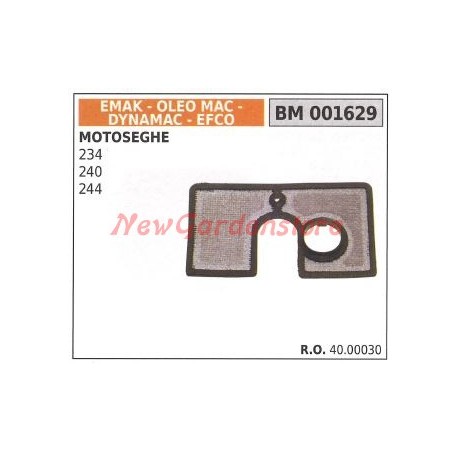 Filtro aria EMAK motosega 234 240 244 001629 oleomac efco | NewgardenParts.com