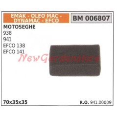 Filtro aria EMAK motosega 938 941 EFCO 138 141 006807