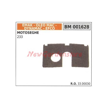 Filtro aria EMAK motosega OLEOMAC OLEO-MAC 233 3300030 originale | NewgardenParts.com