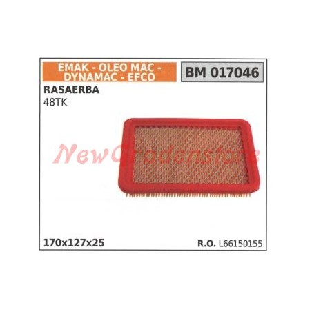 Filtro aria EMAK Oleomac Efco tagliaerba rasaerba 48TK L66150155 | NewgardenParts.com