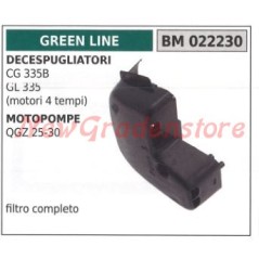 Air filter GREEN LINE brushcutter CG 335B GL 335 motor-pump QGZ 25 30 022230 | NewgardenParts.com
