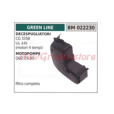 Filtro aria GREEN LINE decespugliatore CG 335B GL 335 motopompa QGZ 25 30 022230 | NewgardenParts.com