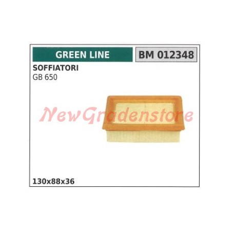 Filtro aria GREEN LINE soffiatore GB 650 012348 | NewgardenParts.com