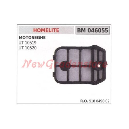 Filtro aria HOMELITE motosega UT 10519 10520 046055 | NewgardenParts.com