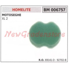 Filtro aria HOMELITE motosega XL 2 006757 | NewgardenParts.com