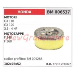 Filtro aria HONDA motore GX 110 120 3.5 e 4 HP motozappa F 340 360 17210ZE0882 | NewgardenParts.com