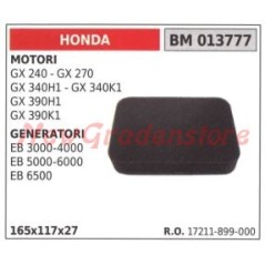 Filtro aria HONDA motore GX 240 270 340H1 generatore EB 3000 4000 013777 | NewgardenParts.com