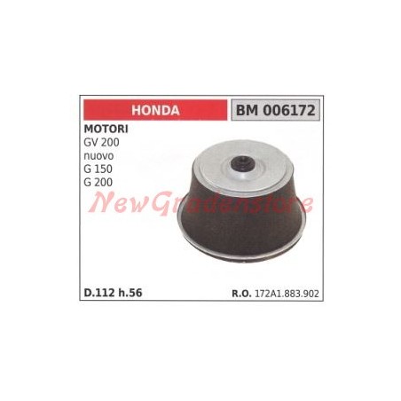 Filtro aria HONDA motori GV 200 nuovo G 150 200 006172 | NewgardenParts.com