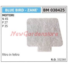 Filtro aria in feltro BLUE BIRD per motori N 45 P 27 P 35 038425 | NewgardenParts.com