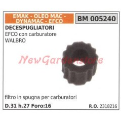 Schaumstoff-Luftfilter EMAK EFCO Freischneider mit WALBRO Vergaser 005240 | NewgardenParts.com
