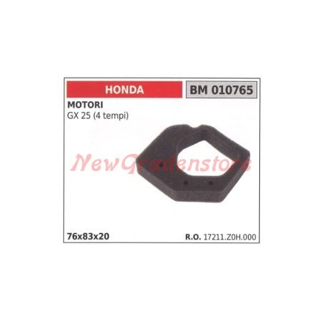 Filtro aria in spugna HONDA motore GX 25 (4 tempi) 010765 17211Z0H000 | NewgardenParts.com