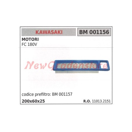 Filtro aria KAWASAKI motore FC 180V 001156 | NewgardenParts.com