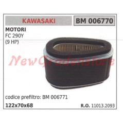 Filtro aria KAWASAKI motore FC 290Y (9 HP) 006770 | NewgardenParts.com