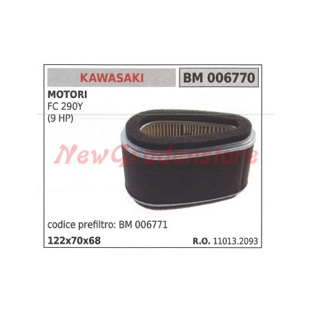 Filtro aria KAWASAKI motore FC 290Y (9 HP) 006770 | NewgardenParts.com