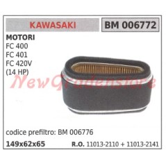 Filtro aria KAWASAKI motore FC 400 401 420V (14 HP) 006772 11013-2110 11013-2141 | NewgardenParts.com