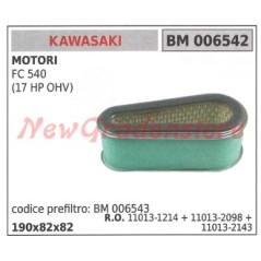 Air filter KAWASAKI engine FC 540 (17 HP OVH) 006542 | NewgardenParts.com