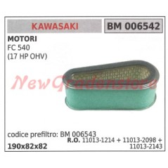 Filtro aria KAWASAKI motore FC 540 (17 HP OVH) 006542 | NewgardenParts.com