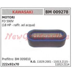 Air filter KAWASAKI engine FD 590V (18 HP water-cooled) 009278 | NewgardenParts.com