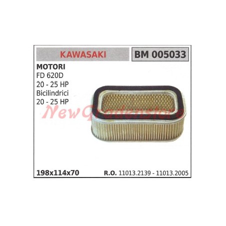 Filtro aria KAWASAKI motore FD 620D 20 25 HP bicilindrici 20 25 HP 005033 | NewgardenParts.com