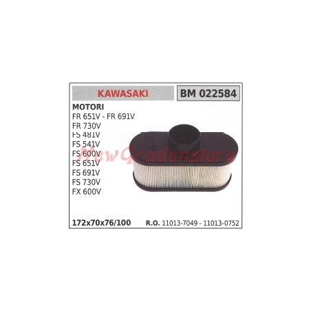 Filtro aria KAWASAKI motore FR 651 V 691V 730V FS 481V 541V 600V 651V 022584 | NewgardenParts.com