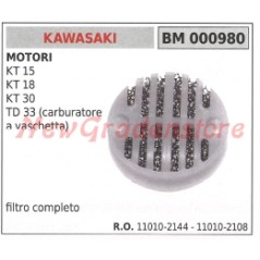 Filtro aria KAWASAKI motore KT 15 18 30 TD 33 (carburatore a vaschetta) 000980 | NewgardenParts.com