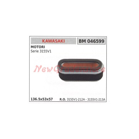 Filtro aria KAWASAKI motore Serie 3155V1 046599 | NewgardenParts.com