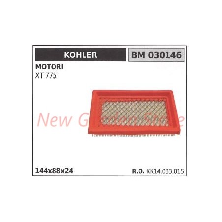 Filtro aria KOHLER motore XT 775 030146 | NewgardenParts.com