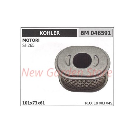 Filtro aria KOHLER trattorino motozappa SH265 046591 | NewgardenParts.com