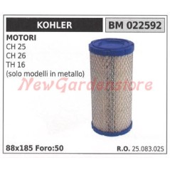 Filtro aria KOHLER trattorino rasaerba CH 25 26 TH 16 (solo modelli in metallo) 022592 | NewgardenParts.com