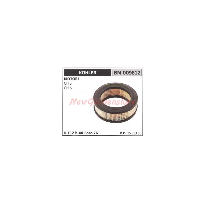 Filtro aria KOHLER trattorino rasaerba CH 5 6 009812