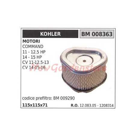KOHLER air filter lawn tractor COMMAND 11 12.5 HP 14 15 HP 008363 | NewgardenParts.com