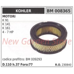 KOHLER Luftfilter Rasentraktor K 91 141 161 4 7 HP 008365