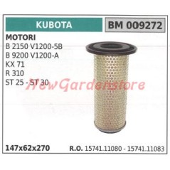 Filtro aria KUBOTA motore B 2150 V1200-5B B 9200 V1200-A KX 71 009272 K1105 K1505 | NewgardenParts.com