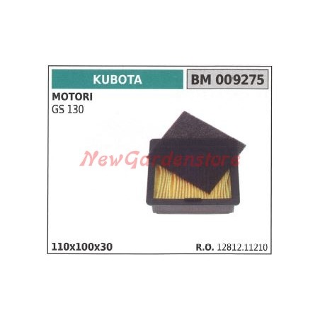 Filtro aria KUBOTA motore GS 130 009275 | NewgardenParts.com