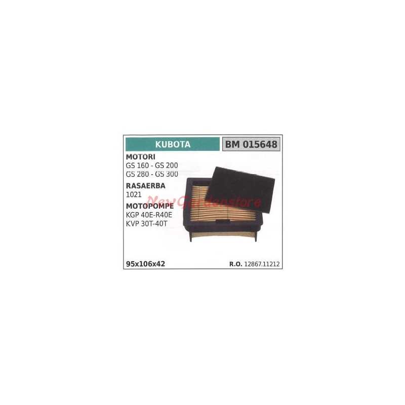 Filtre à air KUBOTA moteur GS 160 200 280 300 tondeuse 1021 015648