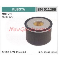 Air filter KUBOTA engine KC 80 G/D 011299 | NewgardenParts.com