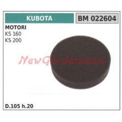 Filtro aria KUBOTA motore KS 160 200 022604 | NewgardenParts.com