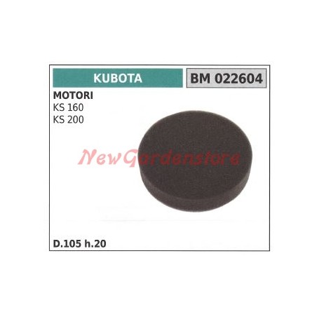 Filtro aria KUBOTA motore KS 160 200 022604 | NewgardenParts.com