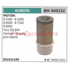 Filtro aria KUBOTA motore trattorino B 5100 5200 6100 7100 8200 005232 | NewgardenParts.com