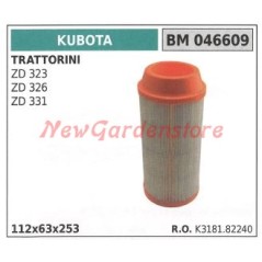 Filtro de aire motor KUBOTA tractor de césped ZD 323 326 331 046609