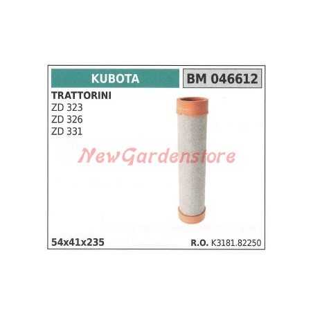 Air filter KUBOTA lawn tractor engine ZD 323 326 331 046612 | NewgardenParts.com