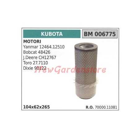 Air filter KUBOTA engine Yanmar 12464.12510 Bobcat 48426 006775