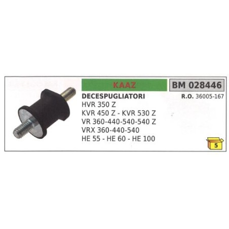 Antivibrante KAAZ decespugliatore HVR 350 Z KVR 450 Z 530 Z VR 360 440 028446 | NewgardenParts.com