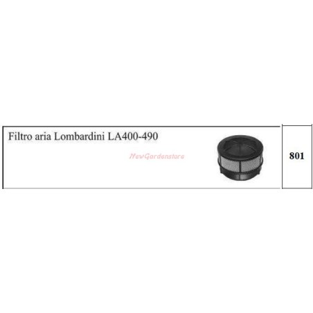 Filtro aria LOMBARDINI LA400 490 801 | NewgardenParts.com