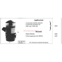 LOMBARDINI Luftfilter für LDA96 100 820 2050 Motorhacken