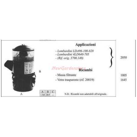 LOMBARDINI Luftfilter für LDA96 100 820 2050 Motorhacken | NewgardenParts.com