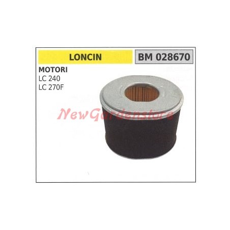 Filtro aria LONCIN motore trattorino rasaerba LC 240 270F 028670 | NewgardenParts.com